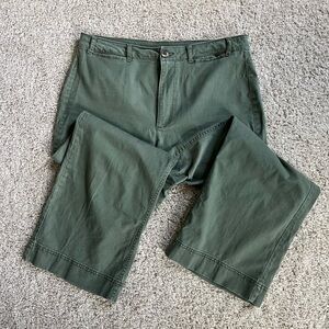 Old Navy Green Cropped Wide Leg Pants